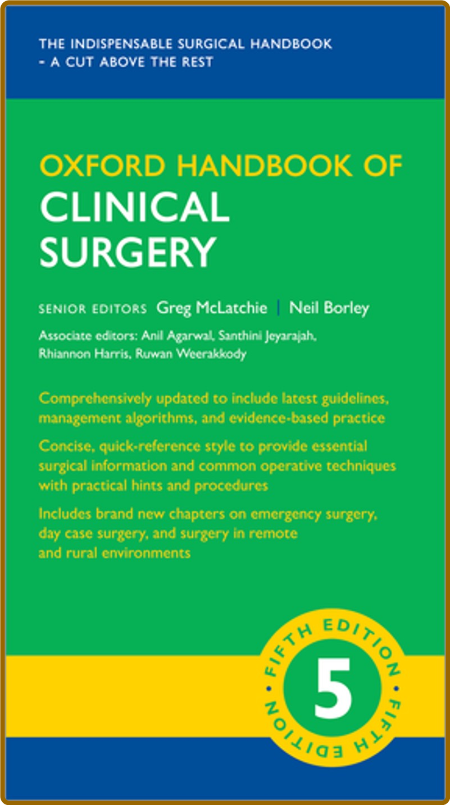 McLatchie G  Oxford Handbook of Clinical Surgery 5ed 2022