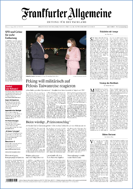 Frankfurter Allgemeine Zeitung - 19 August 2022