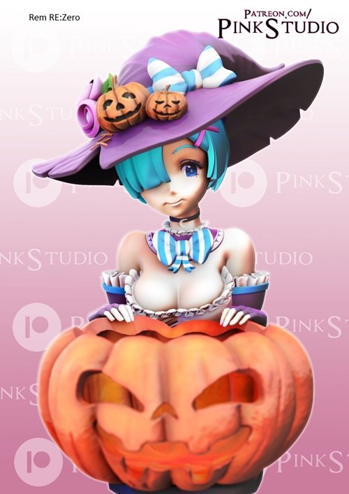 Halloween Rem Rezero 3D Print