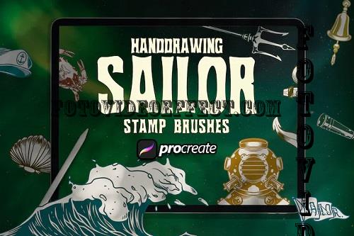 Dansdesign Sailor Element Brush Stamp Procreate