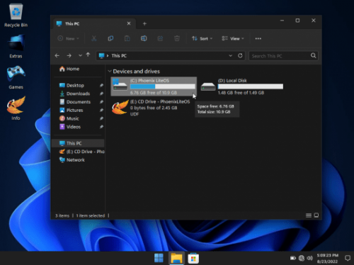 Windows 11 22H2 Build 22621.457 Phoenix LiteOS 11 Pro x64 August 2022