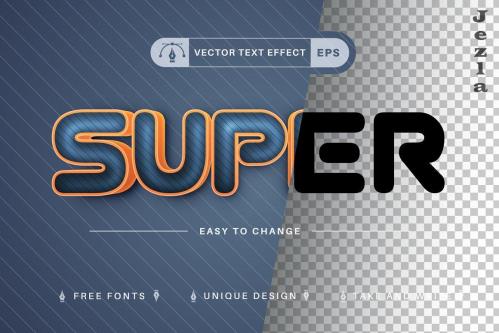 Super - Editable Text Effect - 7549310