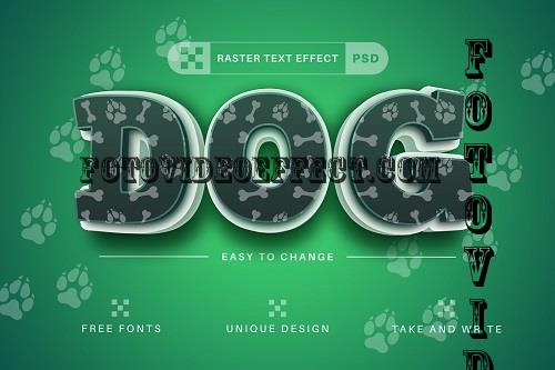 Dog - Editable Text Effect, Font Style - 7555582