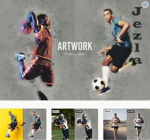 Art Work Photoshop Action - RMGU6GB