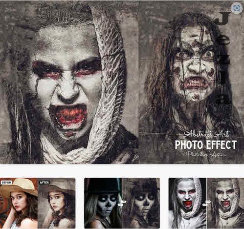 Abstract Art Photo Effect - MM7XNCY