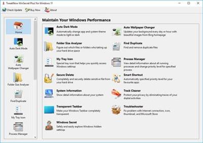 TweakNow WinSecret Plus for Windows 11 v3.4