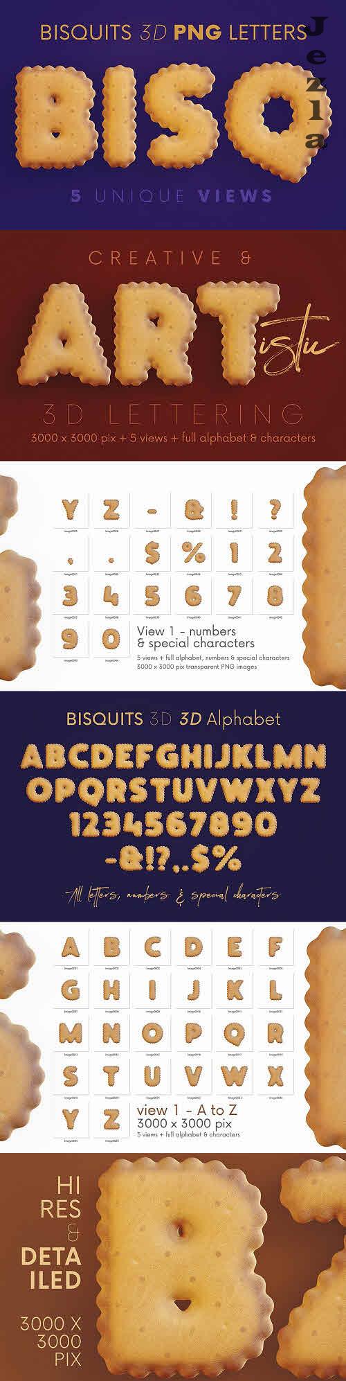 Bisquits - 3D Lettering - 7535385