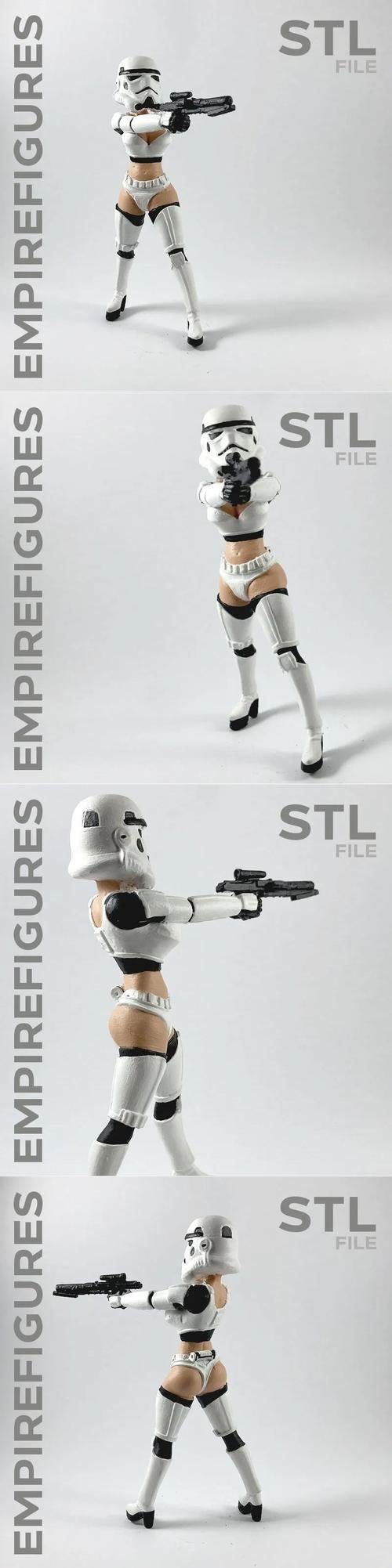 Sexy Stormtrooper - Empire Figures 3D Print