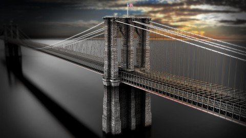 Maya Training - CreatingModelling The Brooklyn Bridge