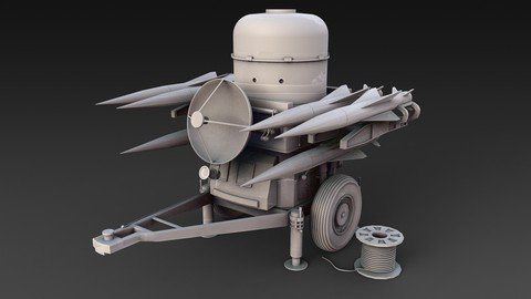 Learn Maya 2018 – High Poly Modelling Rapier Missile System!
