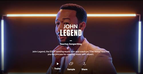 MasterClass - John Legend Teaches Songwriting
