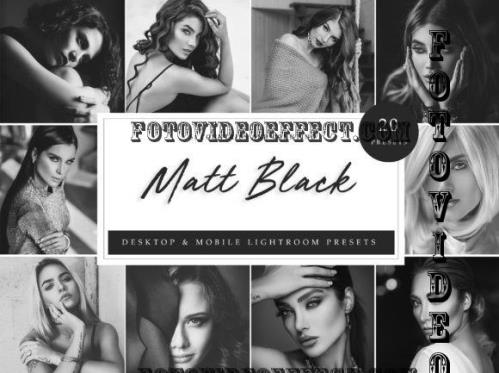 Lightroom Presets - Matt Black