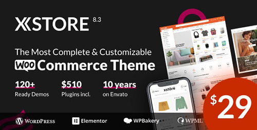 ThemeForest - XStore v8. 3.1 - Multipurpose WooCommerce Theme - 15780546 - NULLED