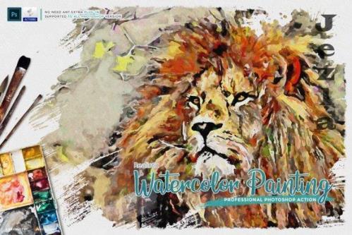 Realistic Watercolor Painting - 7076551