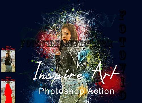 Inspire Art Photoshop Action - 7798100