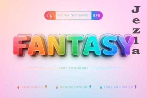 Fantasy Unicorn Editable Text Effect - 7802262