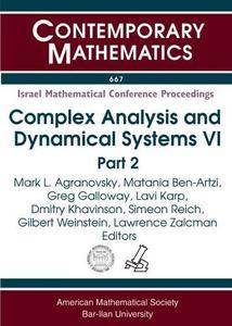 Complex Analysis and Dynamical Systems VI: Part 2: Complex Analysis, Quasiconformal Mappings, Complex Dynamics