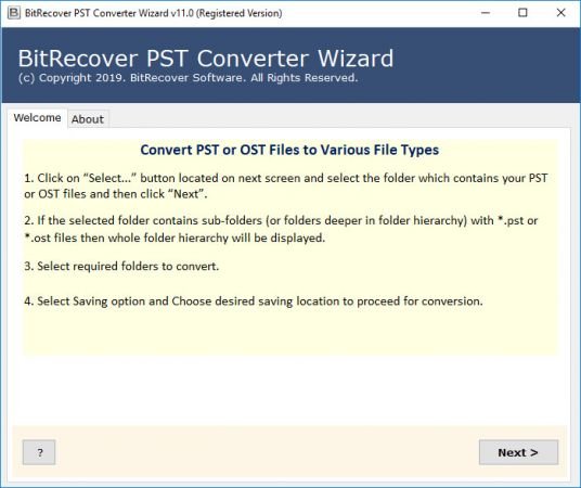 BitRecover PST Converter Wizard 13.4 D7f558f198fe257e9cf20923af4d9f93