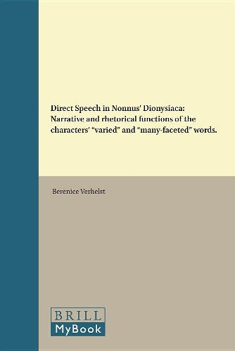 Direct Speech in Nonnus' Dionysiaca
