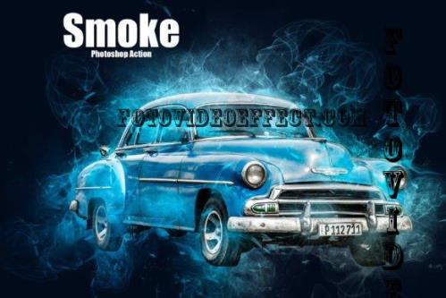 Smoke Photoshop Action - 6615031