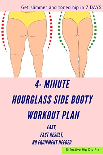 Hourglass Side Booty IN 7 DAYS! 4 min Quiet Home Workout Plan for Toned and Firm Hips (No Equipment needed)