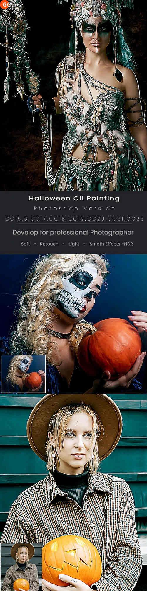Halloween Oil Painting - 39520907