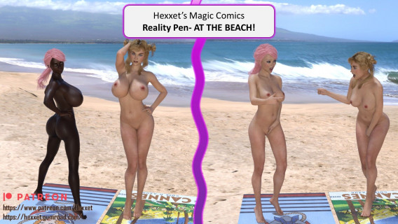 HexxetVal - Reality Pen - At the beach 3D Porn Comic