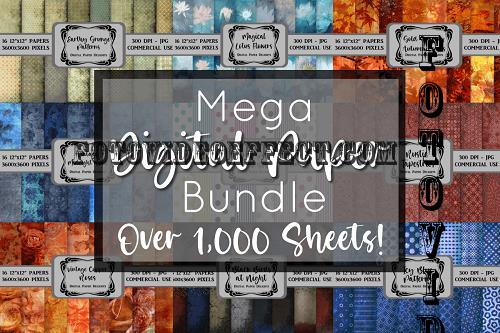Mega Digital Paper Bundle - 60 Premium Graphics
