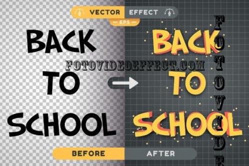 Back To School Editable Text Effect - 7805385