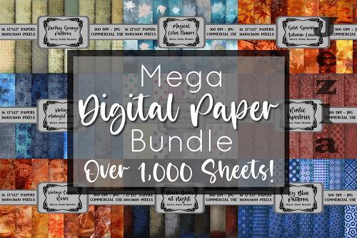 Mega Digital Paper Bundle - 60 Premium Graphics