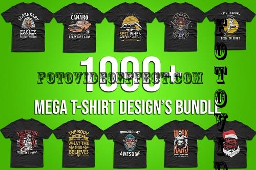 1090+ Mega T-Shirt Designs Bundle - 6242028