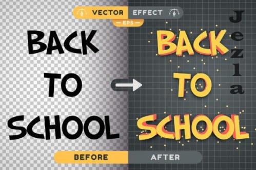 Back To School Editable Text Effect - 7805385