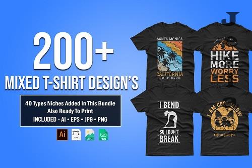 200+ Mixed Editable T-shirt Designs - 6070228