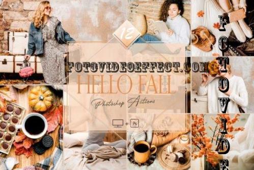 12 Photoshop Actions, Hello Fall Ps