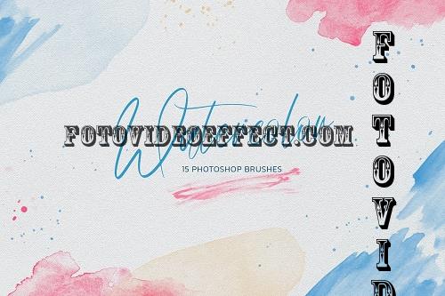 Watercolor Photoshop Brushes - 7808885