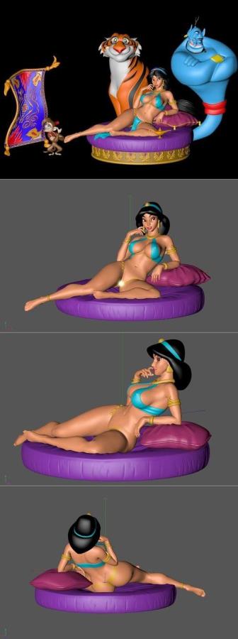 Onicron - Arabian Princess Jasmine Disney 3D Print