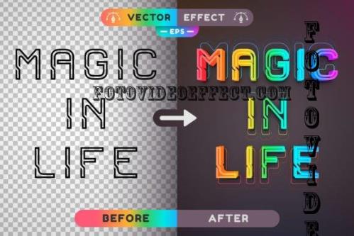 Magic In Life - Editable Text Effect - 7806413