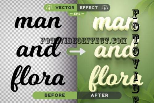 Green Flora - Editable Text Effect - 7811788