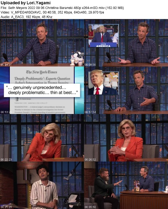 Seth Meyers 2022 09 06 Christine Baranski 480p x264-[mSD]