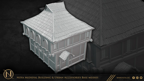 Arstation - Noya Medieval Building & Urban Accessories Base Meshes