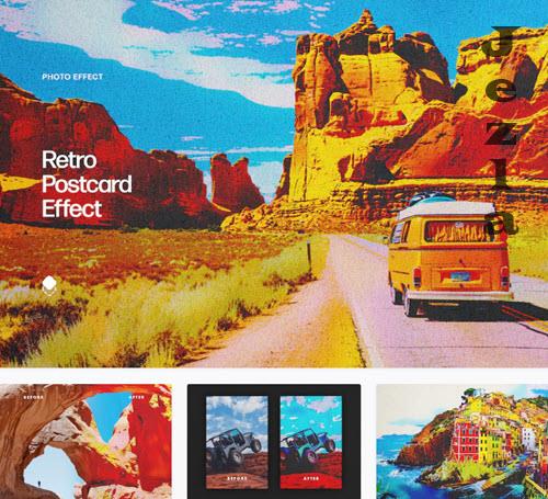 Retro Postcard Effect - 7809854