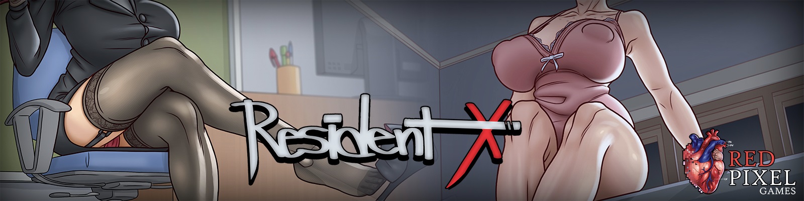 Resident X [InProgress, 0.5.5] (The Red Pixel) [uncen] [2021, ADV, Big ass, Big tits, Groping, Incest, Male protagonist, Milf, Voyeurism] [eng]