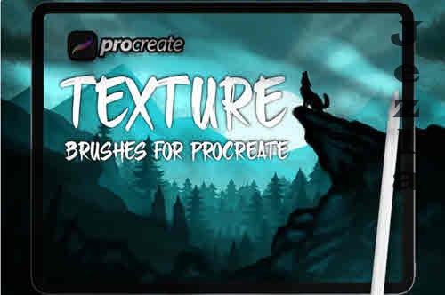 Dans Manual Drawing Texture brush Procreate