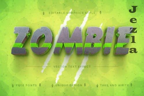 Acid Zombie - Editable Text Effect - 7815837