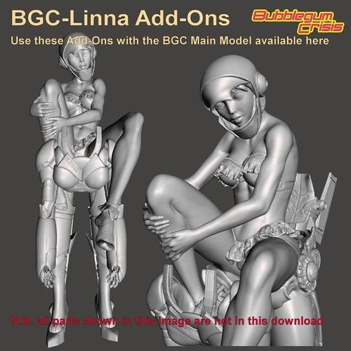 BGC Linna HARD Suit - ADULT Add-Ons ONLY 3D Print