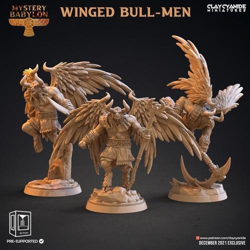 Winged Bull-Men 3D Print