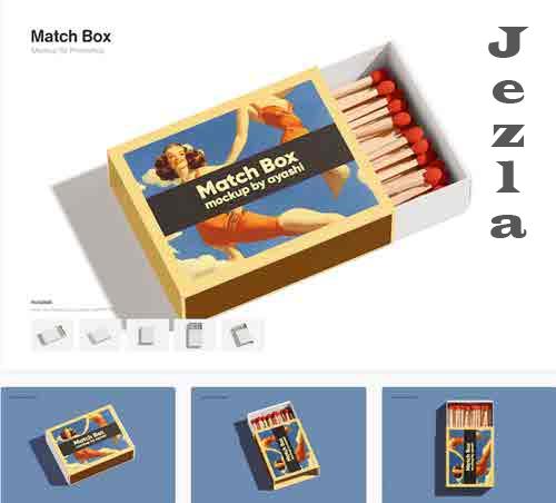 Match Box Mockup - PRWDUMB