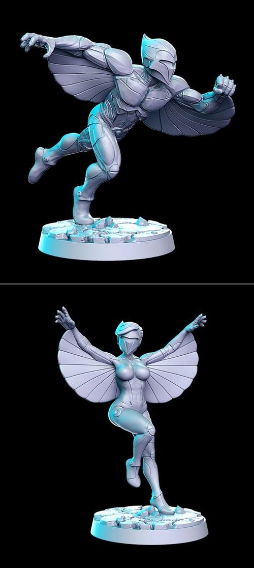 Hawkith and Ladybird - RN Estudio 3D Print
