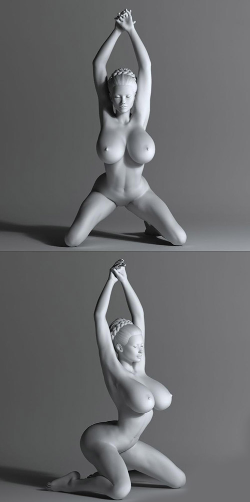Sexy Naked Woman 3D Print