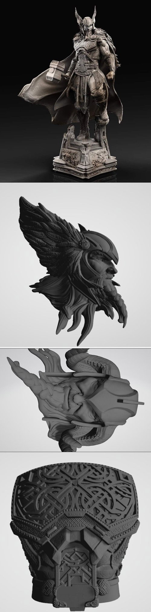 Viking Thor 3D Print